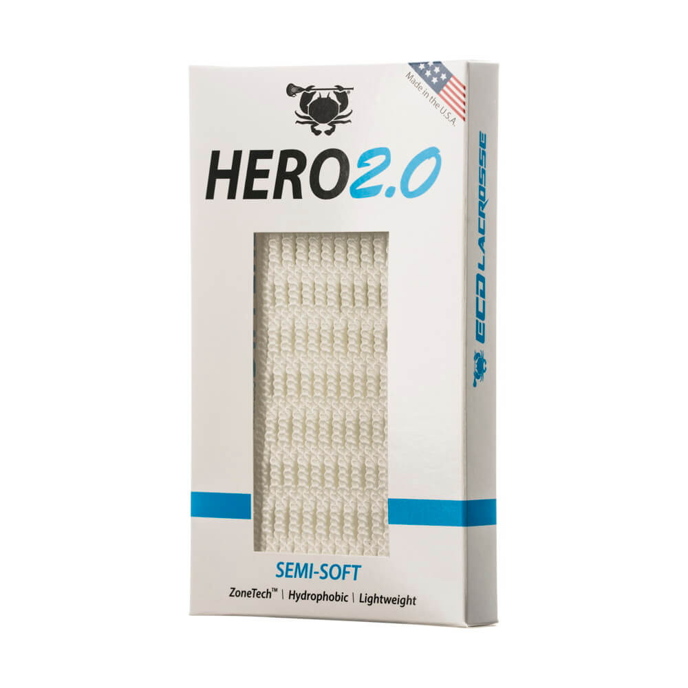 hero 2.0 stringing mesh PJ's Lacrosse custom stringing